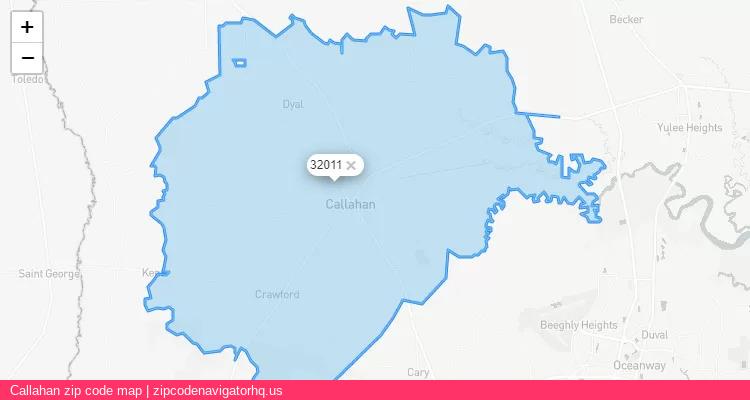 Callahan City is a small town located Florida, in the South region of the United States, and its official zip code is 32011. Callahan city more data from ValidUsapostalcodes | ValidUsapostalcodes