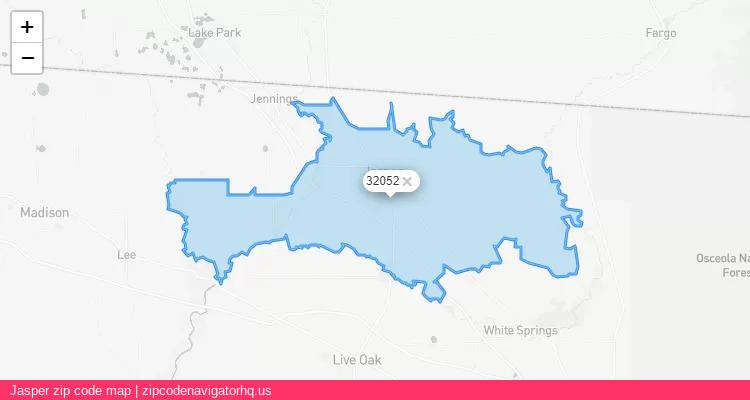 Jasper City is a small town located Florida, in the South region of the United States, and its official zip code is 32052. Jasper city more data from ValidUsapostalcodes | ValidUsapostalcodes