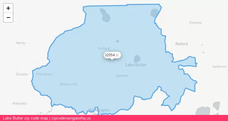 Lake Butler City is a small town located Florida, in the South region of the United States, and its official zip code is 32054. Lake Butler city more data from ValidUsapostalcodes | ValidUsapostalcodes
