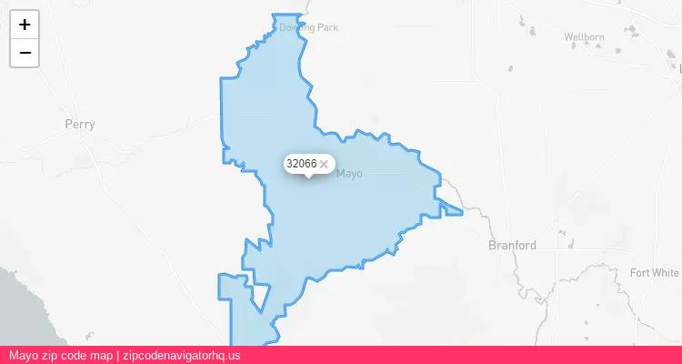 Mayo City is a small town located Florida, in the South region of the United States, and its official zip code is 32066. Mayo city more data from ValidUsapostalcodes | ValidUsapostalcodes
