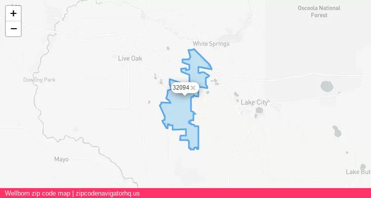 Wellborn City is a small town located Florida, in the South region of the United States, and its official zip code is 32094. Wellborn city more data from ValidUsapostalcodes | ValidUsapostalcodes