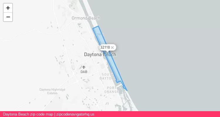 Daytona Beach City is a small town located Florida, in the South region of the United States, and its official zip code is 32118. Daytona Beach city more data from ValidUsapostalcodes | ValidUsapostalcodes