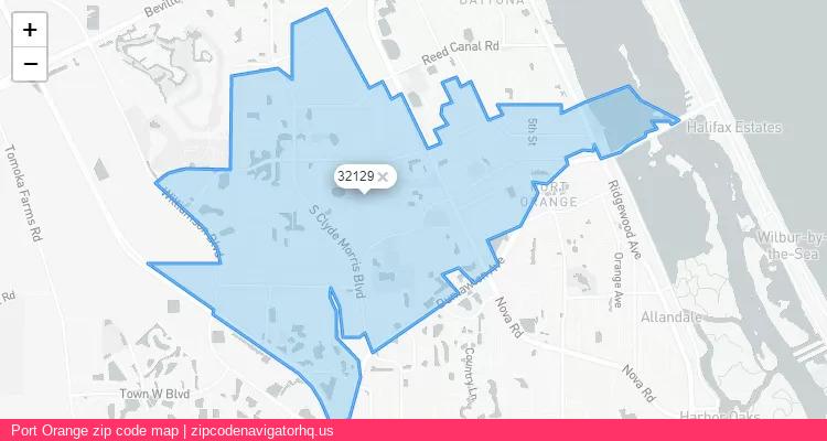 Port Orange City is a small town located Florida, in the South region of the United States, and its official zip code is 32129. Port Orange city more data from ValidUsapostalcodes | ValidUsapostalcodes