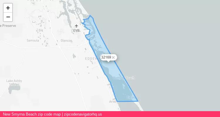 New Smyrna Beach City is a small town located Florida, in the South region of the United States, and its official zip code is 32169. New Smyrna Beach city more data from ValidUsapostalcodes | ValidUsapostalcodes