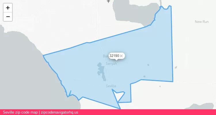Seville City is a small town located Florida, in the South region of the United States, and its official zip code is 32190. Seville city more data from ValidUsapostalcodes | ValidUsapostalcodes