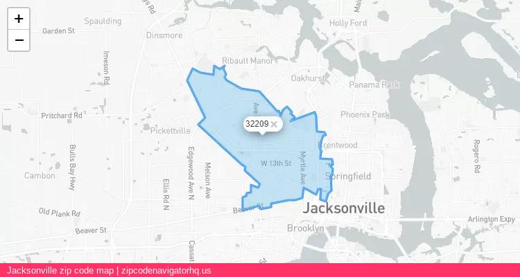 Jacksonville City is a small town located Florida, in the South region of the United States, and its official zip code is 32209. Jacksonville city more data from ValidUsapostalcodes | ValidUsapostalcodes