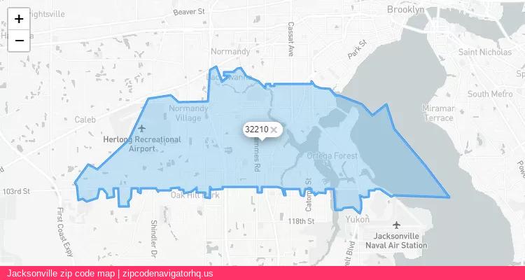 Jacksonville City is a small town located Florida, in the South region of the United States, and its official zip code is 32210. Jacksonville city more data from ValidUsapostalcodes | ValidUsapostalcodes
