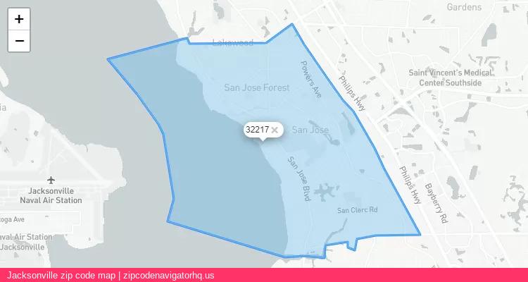 Jacksonville City is a small town located Florida, in the South region of the United States, and its official zip code is 32217. Jacksonville city more data from ValidUsapostalcodes | ValidUsapostalcodes