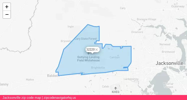 Jacksonville City is a small town located Florida, in the South region of the United States, and its official zip code is 32220. Jacksonville city more data from ValidUsapostalcodes | ValidUsapostalcodes