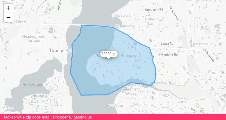 Jacksonville City is a small town located Florida, in the South region of the United States, and its official zip code is 32223. Jacksonville city more data from ValidUsapostalcodes | ValidUsapostalcodes