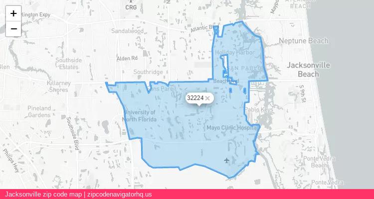Jacksonville City is a small town located Florida, in the South region of the United States, and its official zip code is 32224. Jacksonville city more data from ValidUsapostalcodes | ValidUsapostalcodes