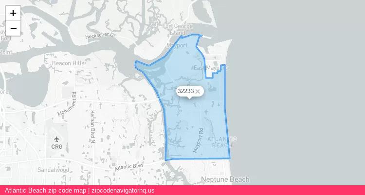 Atlantic Beach City is a small town located Florida, in the South region of the United States, and its official zip code is 32233. Atlantic Beach city more data from ValidUsapostalcodes | ValidUsapostalcodes
