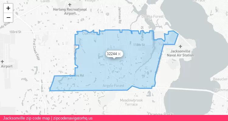 Jacksonville City is a small town located Florida, in the South region of the United States, and its official zip code is 32244. Jacksonville city more data from ValidUsapostalcodes | ValidUsapostalcodes