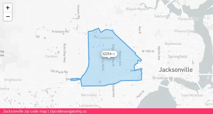 Jacksonville City is a small town located Florida, in the South region of the United States, and its official zip code is 32254. Jacksonville city more data from ValidUsapostalcodes | ValidUsapostalcodes