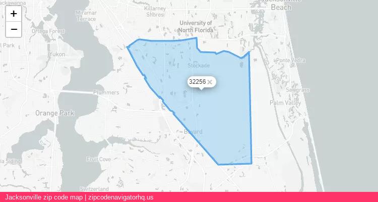 Jacksonville City is a small town located Florida, in the South region of the United States, and its official zip code is 32256. Jacksonville city more data from ValidUsapostalcodes | ValidUsapostalcodes