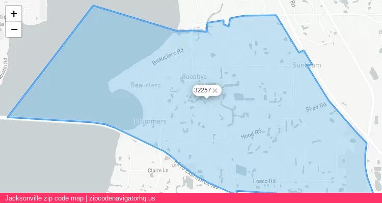 Jacksonville City is a small town located Florida, in the South region of the United States, and its official zip code is 32257. Jacksonville city more data from ValidUsapostalcodes | ValidUsapostalcodes