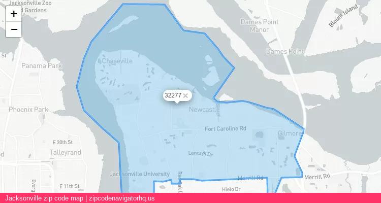 Jacksonville City is a small town located Florida, in the South region of the United States, and its official zip code is 32277. Jacksonville city more data from ValidUsapostalcodes | ValidUsapostalcodes