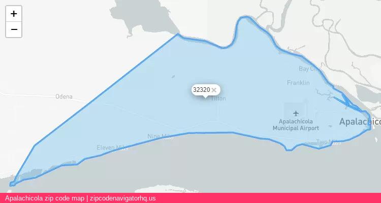 Apalachicola City is a small town located Florida, in the South region of the United States, and its official zip code is 32320. Apalachicola city more data from ValidUsapostalcodes | ValidUsapostalcodes