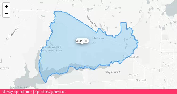 Midway City is a small town located Florida, in the South region of the United States, and its official zip code is 32343. Midway city more data from ValidUsapostalcodes | ValidUsapostalcodes