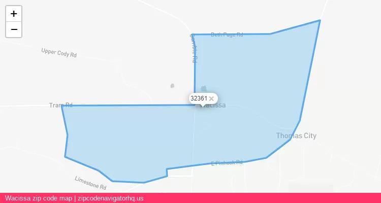 Wacissa City is a small town located Florida, in the South region of the United States, and its official zip code is 32361. Wacissa city more data from ValidUsapostalcodes | ValidUsapostalcodes