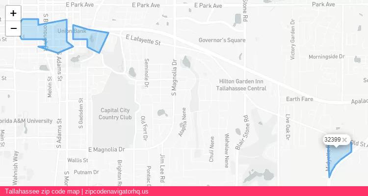 Tallahassee City is a small town located Florida, in the South region of the United States, and its official zip code is 32399. Tallahassee city more data from ValidUsapostalcodes | ValidUsapostalcodes