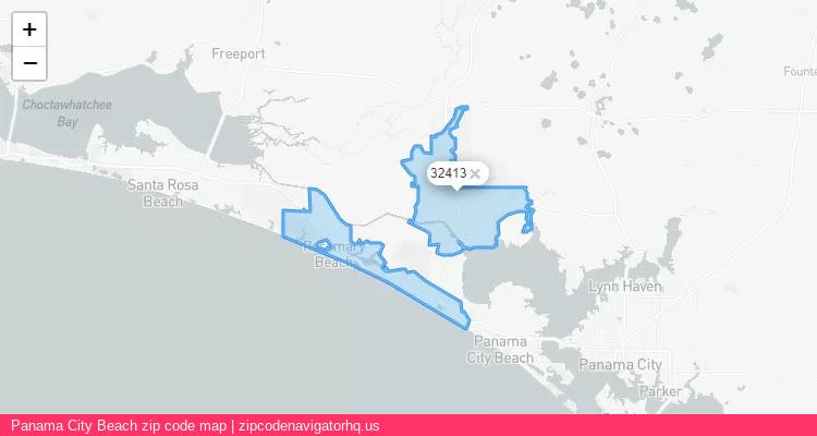 Panama City Beach City is a small town located Florida, in the South region of the United States, and its official zip code is 32413. Panama City Beach city more data from ValidUsapostalcodes | ValidUsapostalcodes