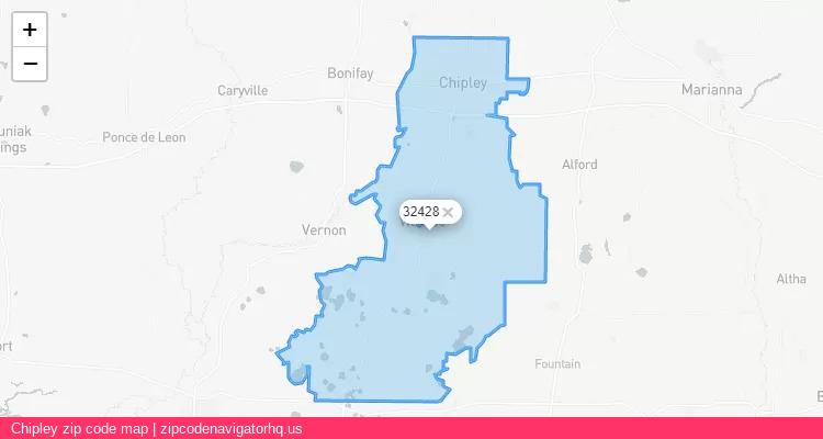 Chipley City is a small town located Florida, in the South region of the United States, and its official zip code is 32428. Chipley city more data from ValidUsapostalcodes | ValidUsapostalcodes