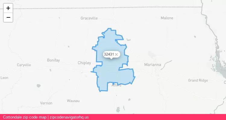 Cottondale City is a small town located Florida, in the South region of the United States, and its official zip code is 32431. Cottondale city more data from ValidUsapostalcodes | ValidUsapostalcodes