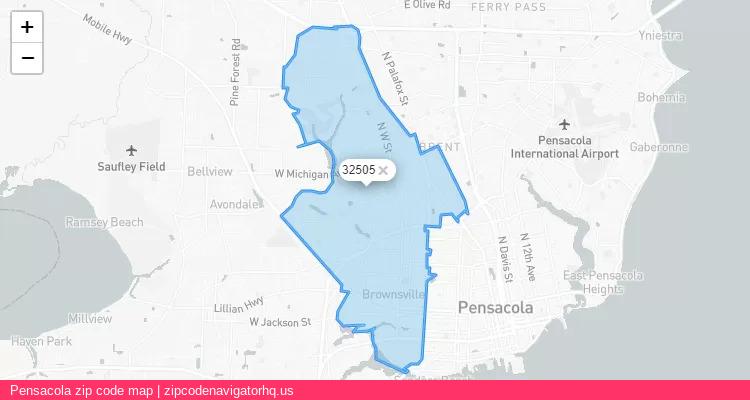 Pensacola City is a small town located Florida, in the South region of the United States, and its official zip code is 32505. Pensacola city more data from ValidUsapostalcodes | ValidUsapostalcodes