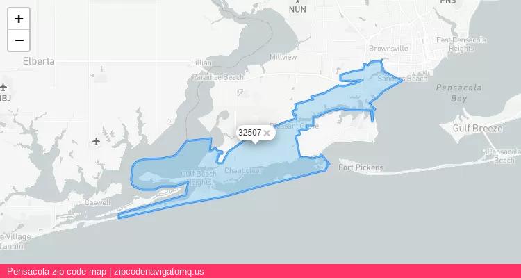 Pensacola City is a small town located Florida, in the South region of the United States, and its official zip code is 32507. Pensacola city more data from ValidUsapostalcodes | ValidUsapostalcodes
