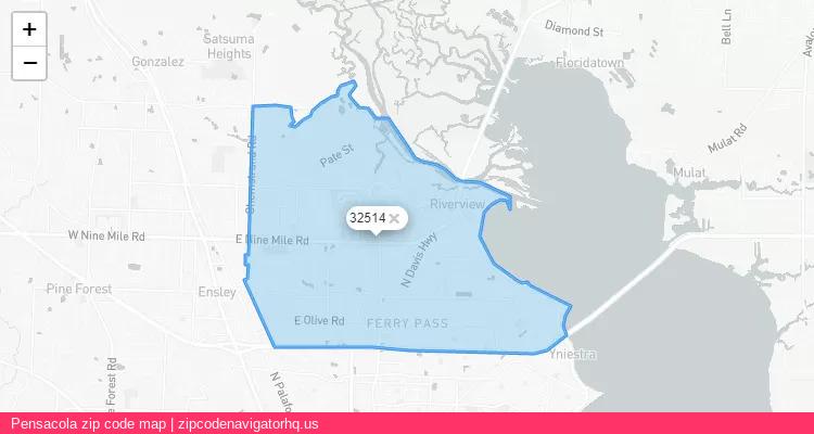 Pensacola City is a small town located Florida, in the South region of the United States, and its official zip code is 32514. Pensacola city more data from ValidUsapostalcodes | ValidUsapostalcodes