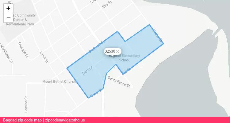 Bagdad City is a small town located Florida, in the South region of the United States, and its official zip code is 32530. Bagdad city more data from ValidUsapostalcodes | ValidUsapostalcodes