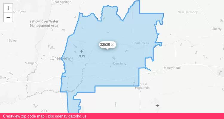 Crestview City is a small town located Florida, in the South region of the United States, and its official zip code is 32539. Crestview city more data from ValidUsapostalcodes | ValidUsapostalcodes