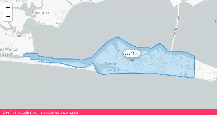 Destin City is a small town located Florida, in the South region of the United States, and its official zip code is 32541. Destin city more data from ValidUsapostalcodes | ValidUsapostalcodes