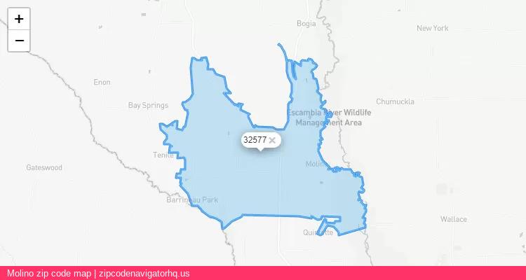 Molino City is a small town located Florida, in the South region of the United States, and its official zip code is 32577. Molino city more data from ValidUsapostalcodes | ValidUsapostalcodes
