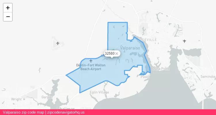 Valparaiso City is a small town located Florida, in the South region of the United States, and its official zip code is 32580. Valparaiso city more data from ValidUsapostalcodes | ValidUsapostalcodes