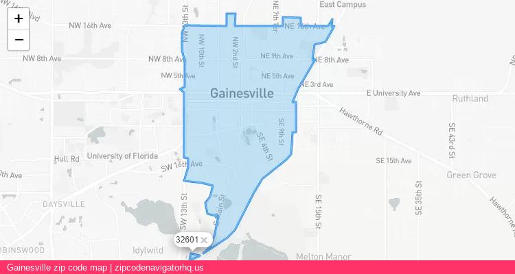 Gainesville City is a small town located Florida, in the South region of the United States, and its official zip code is 32601. Gainesville city more data from ValidUsapostalcodes | ValidUsapostalcodes