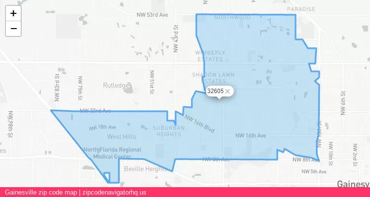 Gainesville City is a small town located Florida, in the South region of the United States, and its official zip code is 32605. Gainesville city more data from ValidUsapostalcodes | ValidUsapostalcodes