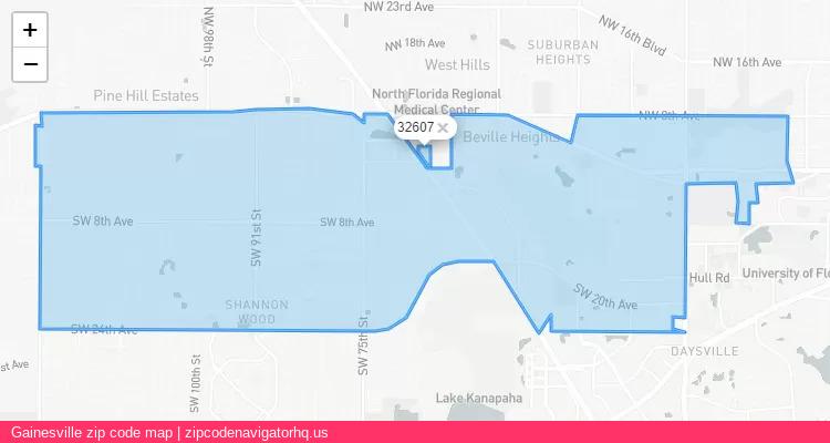 Gainesville City is a small town located Florida, in the South region of the United States, and its official zip code is 32607. Gainesville city more data from ValidUsapostalcodes | ValidUsapostalcodes
