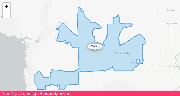 Cross City City is a small town located Florida, in the South region of the United States, and its official zip code is 32628. Cross City city more data from ValidUsapostalcodes | ValidUsapostalcodes
