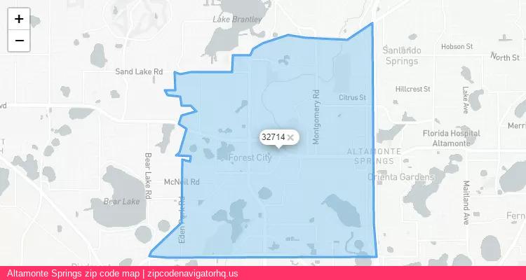 Altamonte Springs City is a small town located Florida, in the South region of the United States, and its official zip code is 32714. Altamonte Springs city more data from ValidUsapostalcodes | ValidUsapostalcodes
