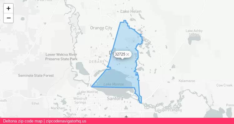 Deltona City is a small town located Florida, in the South region of the United States, and its official zip code is 32725. Deltona city more data from ValidUsapostalcodes | ValidUsapostalcodes