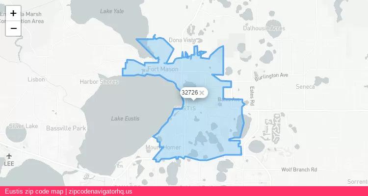 Eustis City is a small town located Florida, in the South region of the United States, and its official zip code is 32726. Eustis city more data from ValidUsapostalcodes | ValidUsapostalcodes