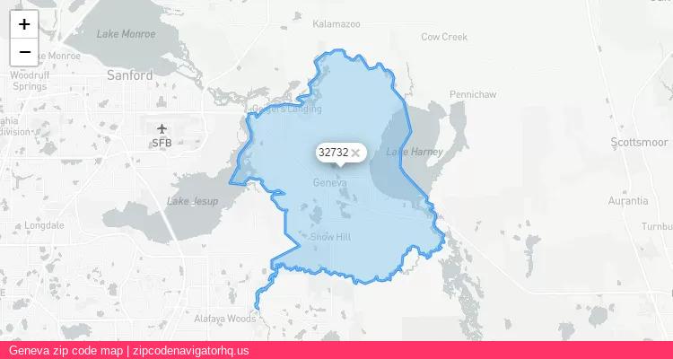 Geneva City is a small town located Florida, in the South region of the United States, and its official zip code is 32732. Geneva city more data from ValidUsapostalcodes | ValidUsapostalcodes