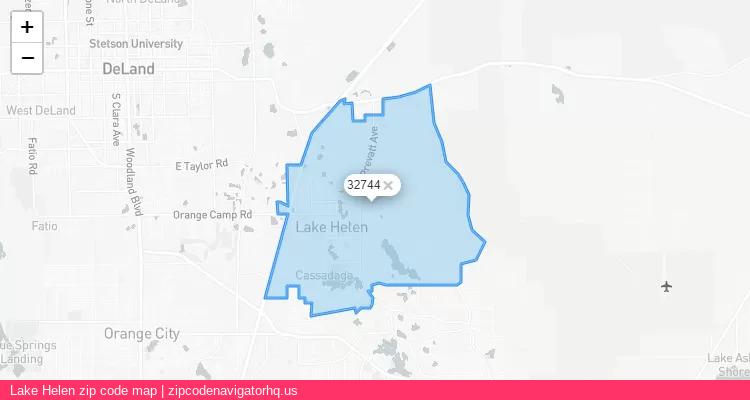 Lake Helen City is a small town located Florida, in the South region of the United States, and its official zip code is 32744. Lake Helen city more data from ValidUsapostalcodes | ValidUsapostalcodes