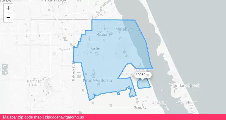 Malabar City is a small town located Florida, in the South region of the United States, and its official zip code is 32950. Malabar city more data from ValidUsapostalcodes | ValidUsapostalcodes