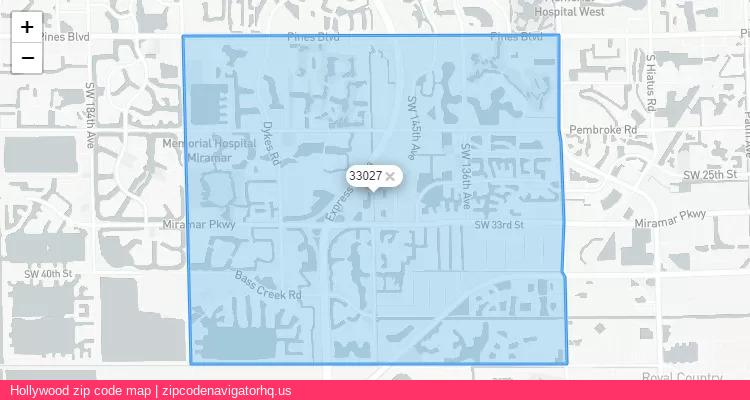 Hollywood City is a small town located Florida, in the South region of the United States, and its official zip code is 33027. Hollywood city more data from ValidUsapostalcodes | ValidUsapostalcodes