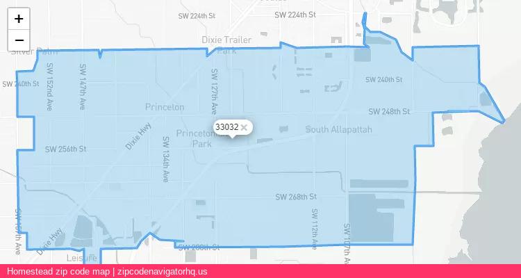 Homestead City is a small town located Florida, in the South region of the United States, and its official zip code is 33032. Homestead city more data from ValidUsapostalcodes | ValidUsapostalcodes