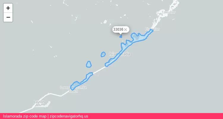 Islamorada City is a small town located Florida, in the South region of the United States, and its official zip code is 33036. Islamorada city more data from ValidUsapostalcodes | ValidUsapostalcodes