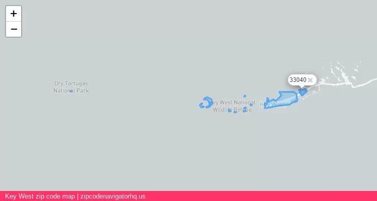 Key West City is a small town located Florida, in the South region of the United States, and its official zip code is 33040. Key West city more data from ValidUsapostalcodes | ValidUsapostalcodes